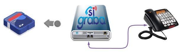 SiGraba Independiente sin necesidad de Computadora para Memoria SD con Red Ethernet de 2 Líneas y 4 Líneas